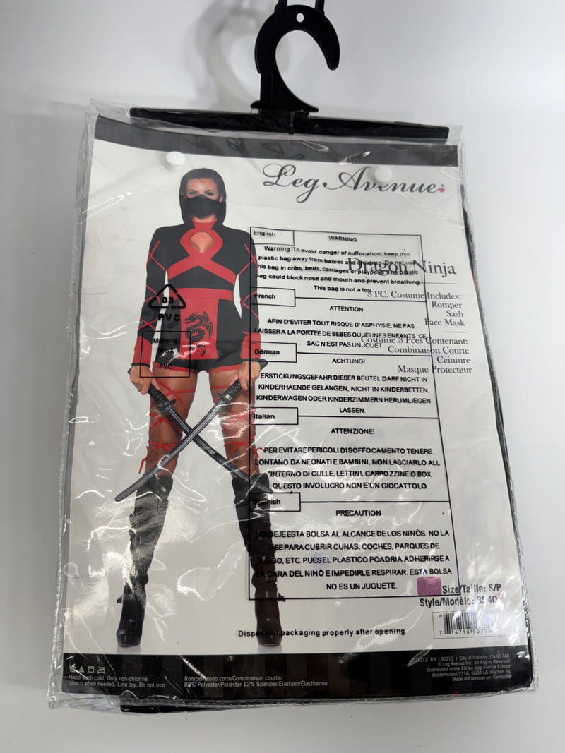 Leg Avenue Dragon Ninja Costume Size S/P