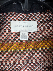Lucky Brand Geometric Knit Cardigan