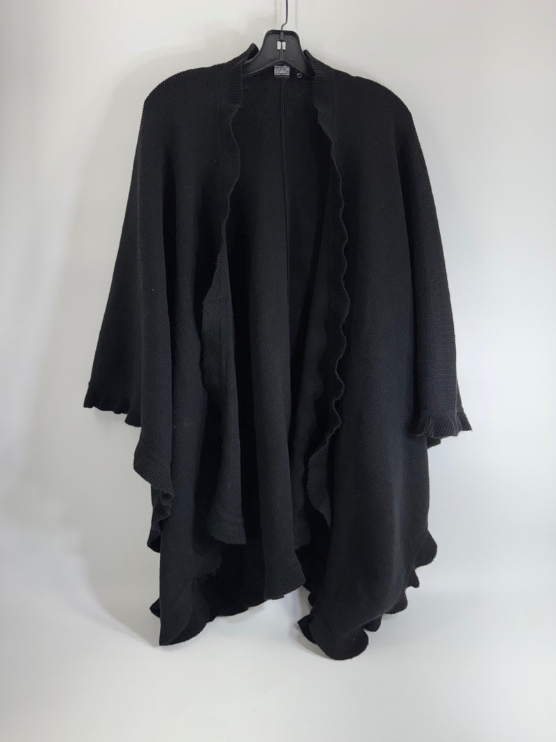 Unbranded Black Poncho One Size