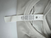 Lululemon White Ruched Athletic Top