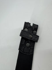 Unbranded Black Bovine Leather Belt Size 32