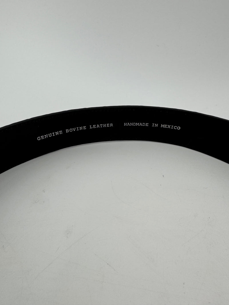 Unbranded Black Bovine Leather Belt Size 32