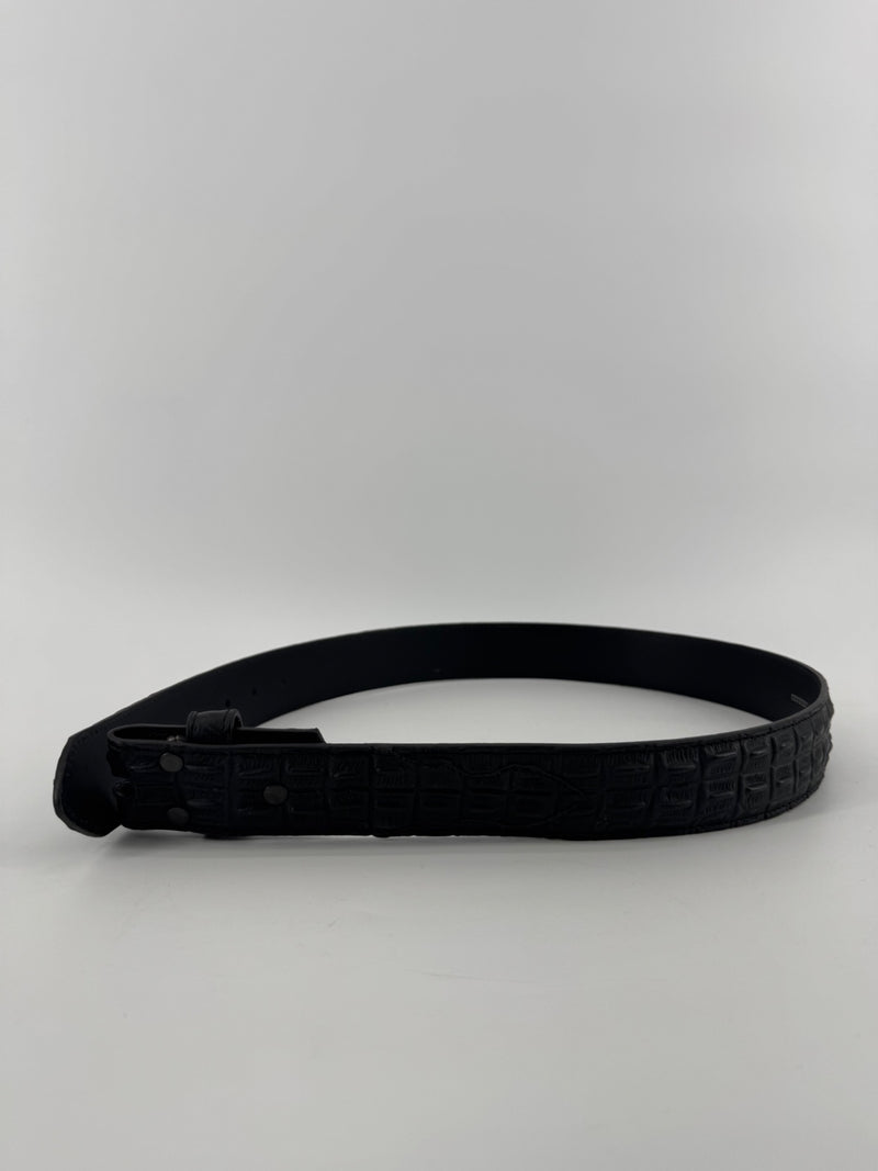 Unbranded Black Bovine Leather Belt Size 32