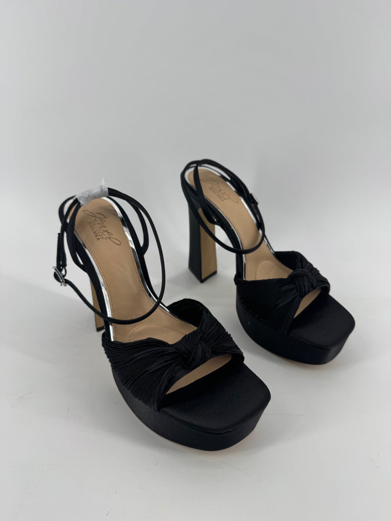 Jewel Badgley Mischka Black Platform Heels Size 9.5