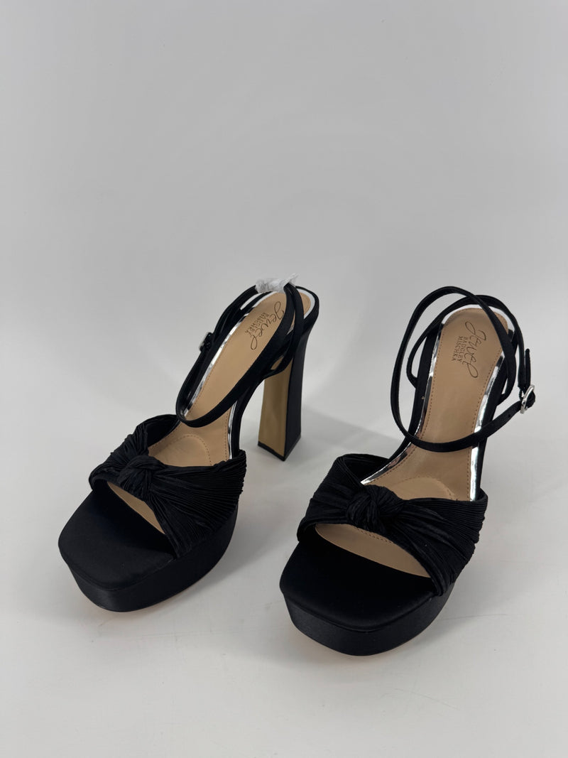 Jewel Badgley Mischka Black Platform Heels Size 9.5