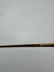 Christian Dior Vintage Brown/Gold Round Sunglasses