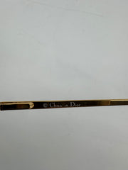 Christian Dior Vintage Brown/Gold Round Sunglasses