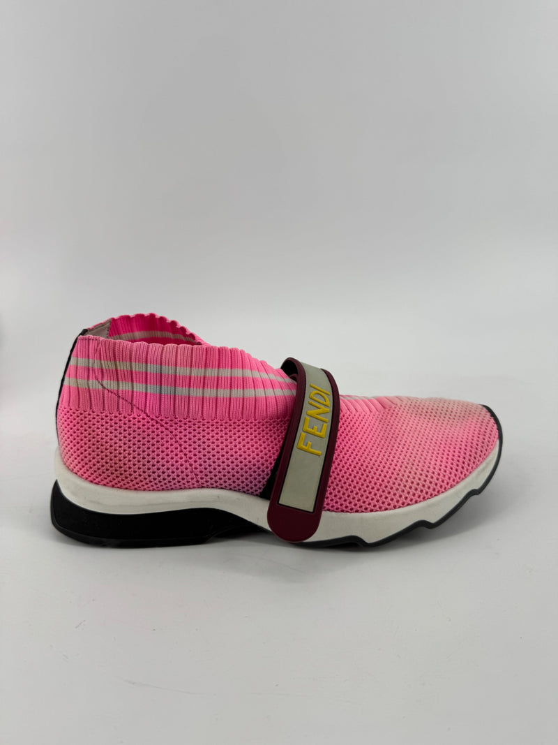 Fendi Rockoko Fendi Love Knit Sneakers Size 36