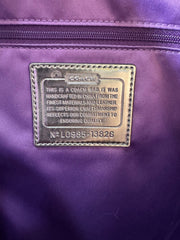 Coach Poppy Signature Glam Tote with Wristlet