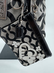 Coach Poppy Signature Glam Tote with Wristlet