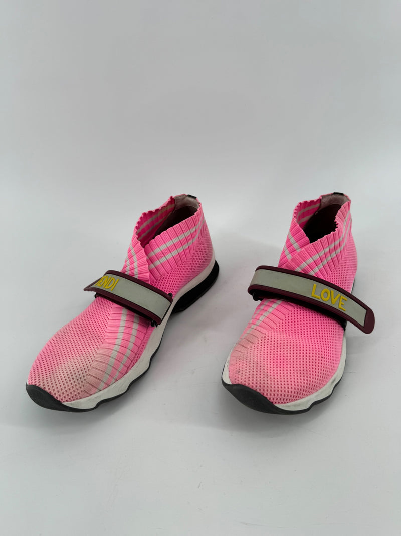 Fendi Rockoko Fendi Love Knit Sneakers Size 36