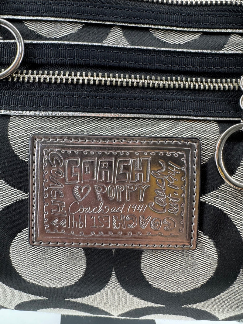 Coach Poppy Signature Glam Tote with Wristlet