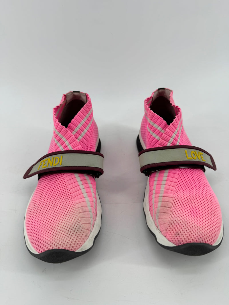 Fendi Rockoko Fendi Love Knit Sneakers Size 36