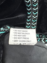 Crazy Train "The Strait" Velvet Embroidered/Sequin Duster Size Medium 