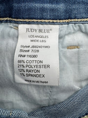 Judy Blue Wide Leg Jeans Size 28