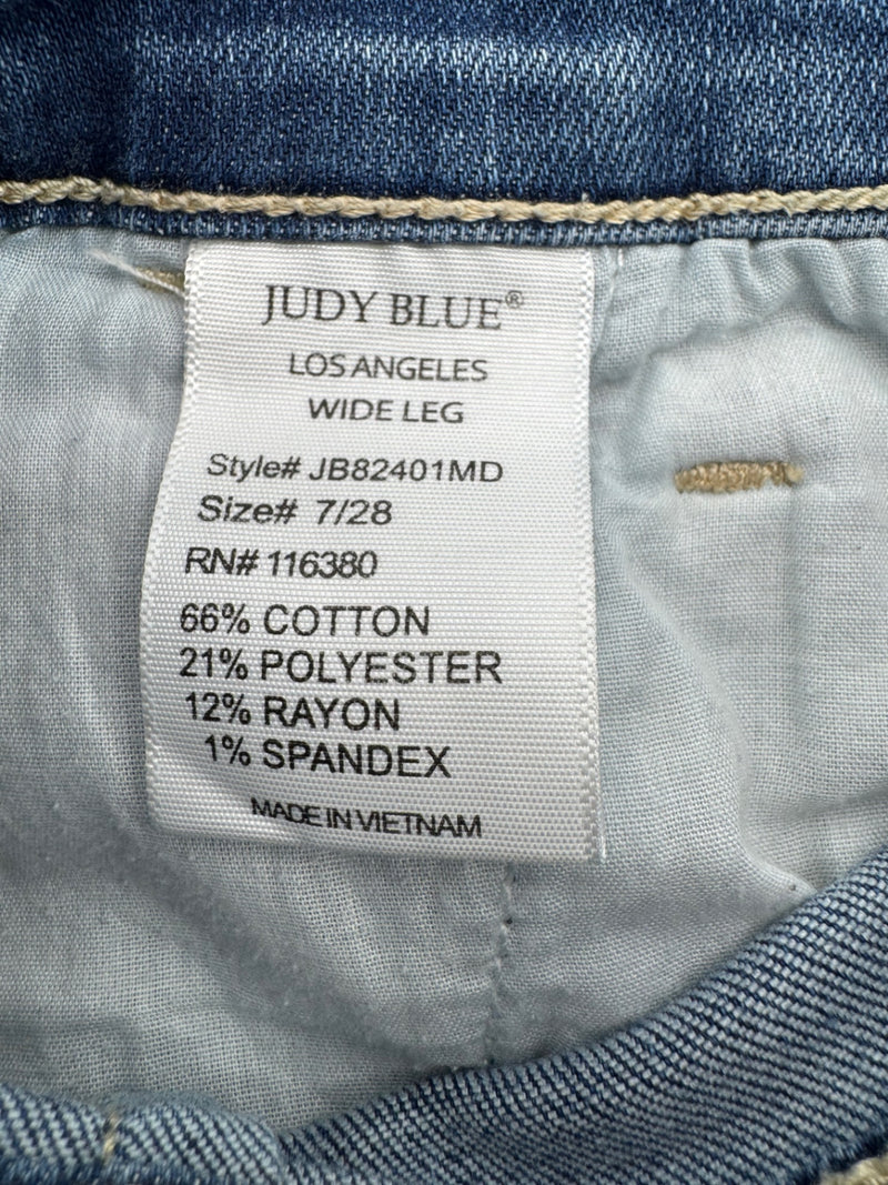 Judy Blue Wide Leg Jeans Size 28