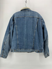 Lucky Brand Denim Fur Lined Jacket Size XL