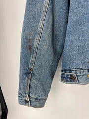 Lucky Brand Denim Fur Lined Jacket Size XL