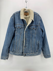 Lucky Brand Denim Fur Lined Jacket Size XL