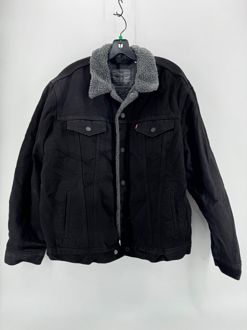 Levi’s Black Sherpa Jacket Size LG