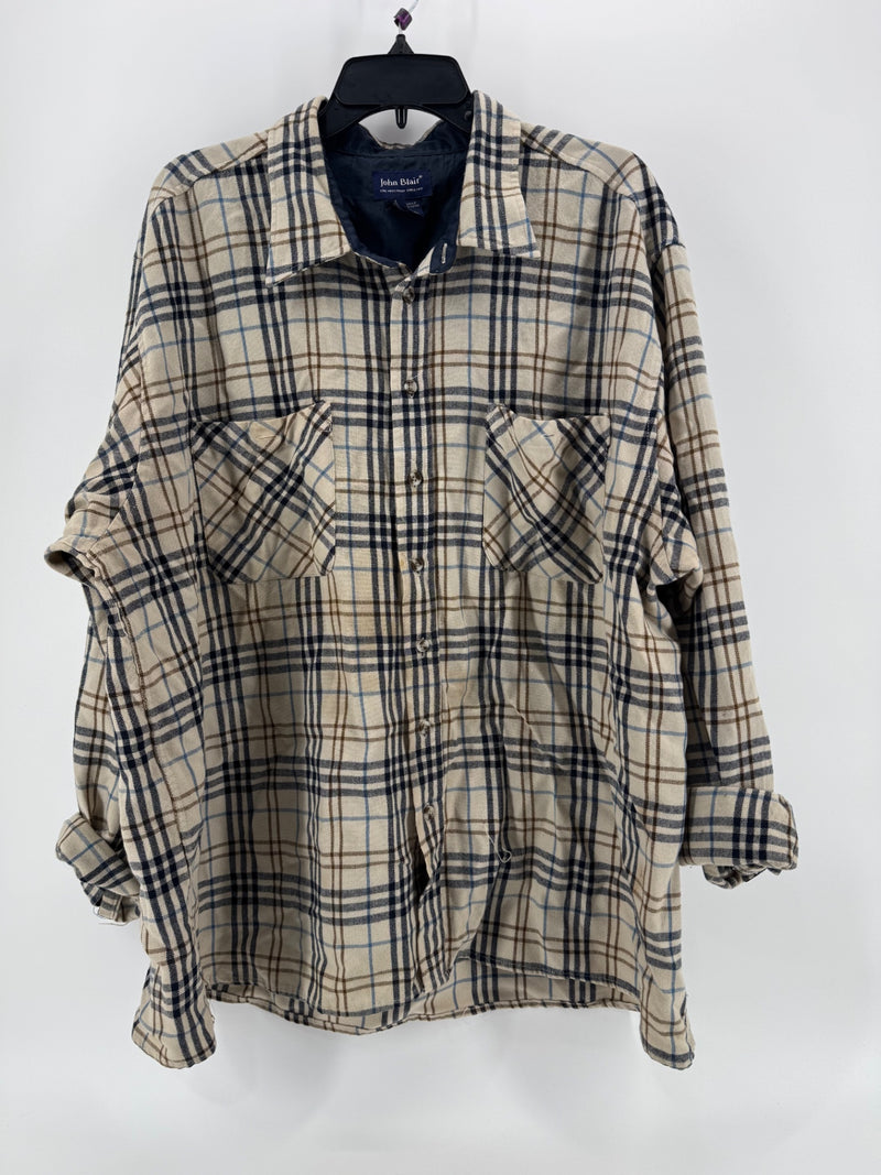 John Blair Plaid Button Up Size 2XL