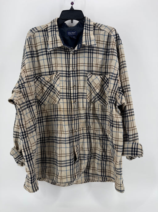 John Blair Plaid Button Up Size 2XL
