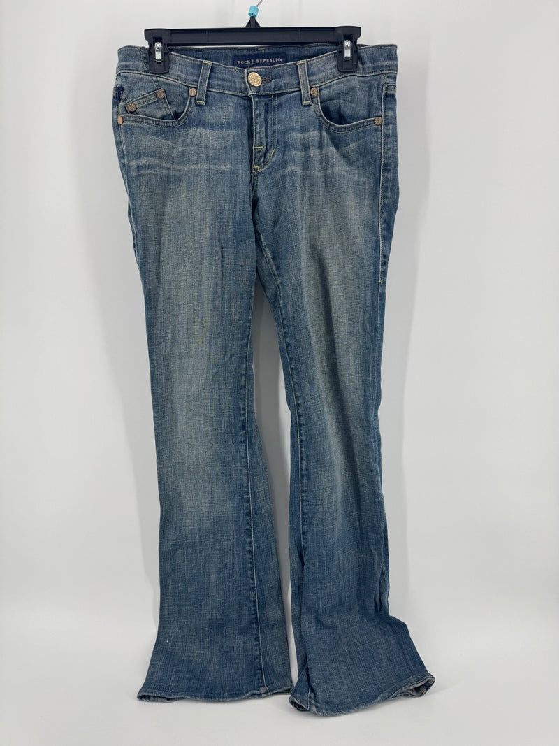 Rock & Republic Wide Leg Jeans Size 28