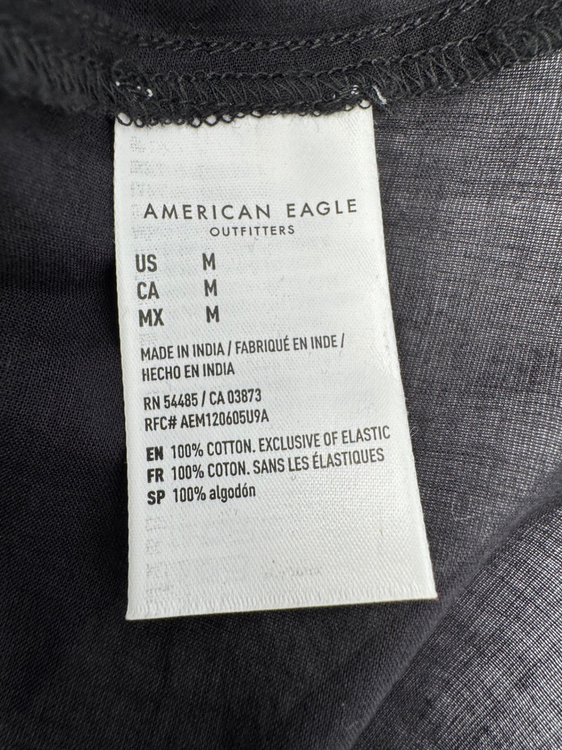 American Eagle Outfitters Black Eyelet Dress Size M