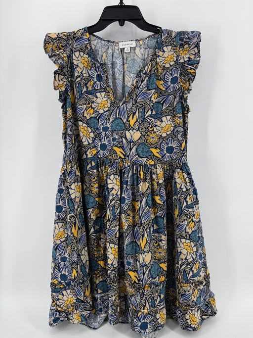 Evereve Blue/Yellow Dress Size S