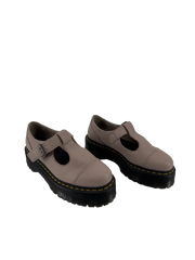Dr. Martens Taupe Mary Jane Platforms Size 8