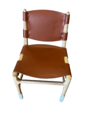 Four Hands Joan Fining Chair in saddle leather blend $225 compare to $1000
