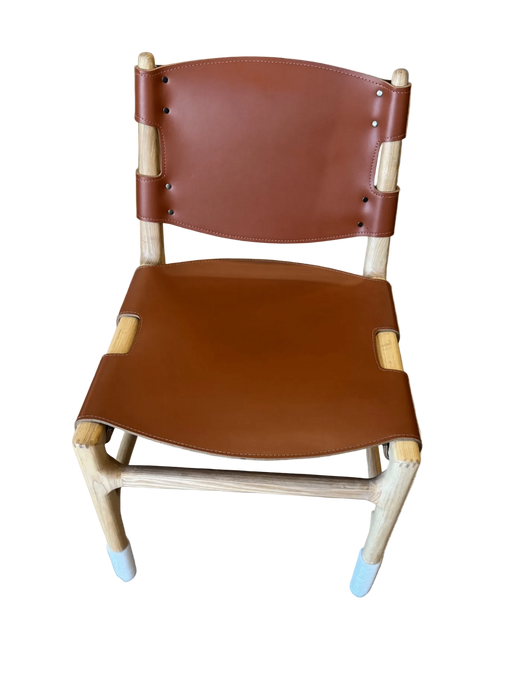Four Hands Joan Fining Chair in saddle leather blend $225 compare to $1000