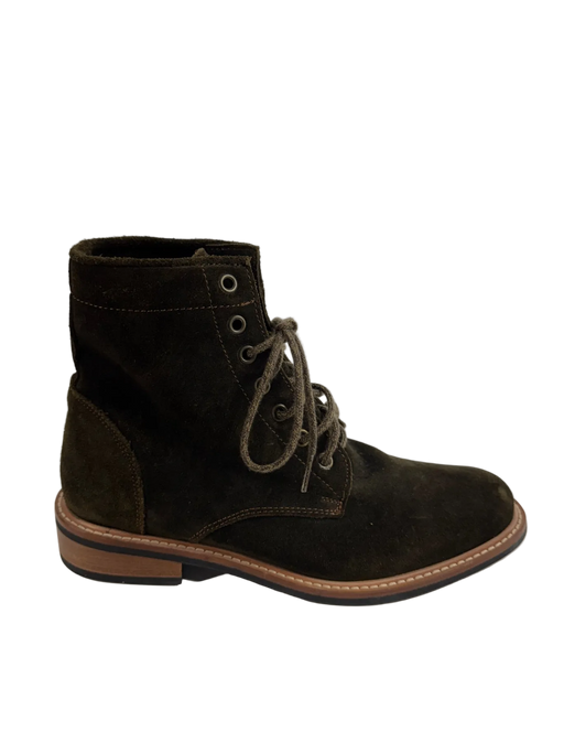 Nisolo Olive Suede Boots Size 9