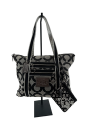 Coach Poppy Signature Glam Tote with Wristlet