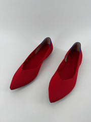 Rothy's Red Pointed Flats Size 8.5