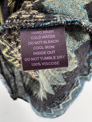 Half Bob Multicolor Patterned Dress Size SM