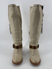 Freebird Ivory Carson Scale Boots Size 8