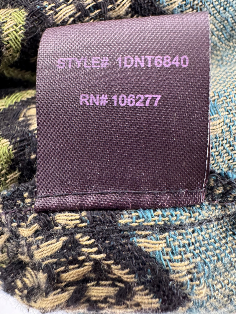 Half Bob Multicolor Patterned Dress Size SM
