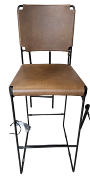 Melbourne Buffalo Leather and Iron Chair