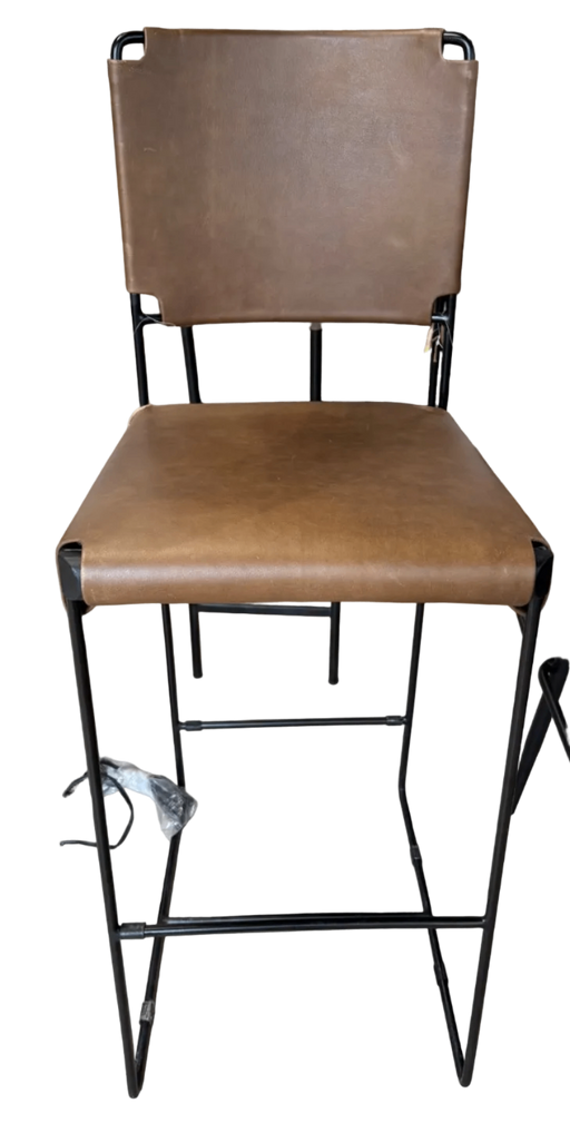 Melbourne Buffalo Leather and Iron Chair