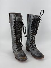 Freebird Gray Grany Knee High Boots Size 8
