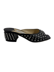 Jimmy Choo Jynx 45 Crystal Leather Mules Size 36