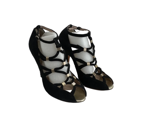 Women's Reiss Ankle Strap Sandal Reels Black - Sz 10