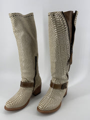 Freebird Ivory Carson Scale Boots Size 8