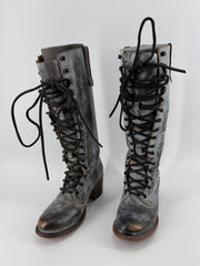 Freebird Gray Grany Knee High Boots Size 8