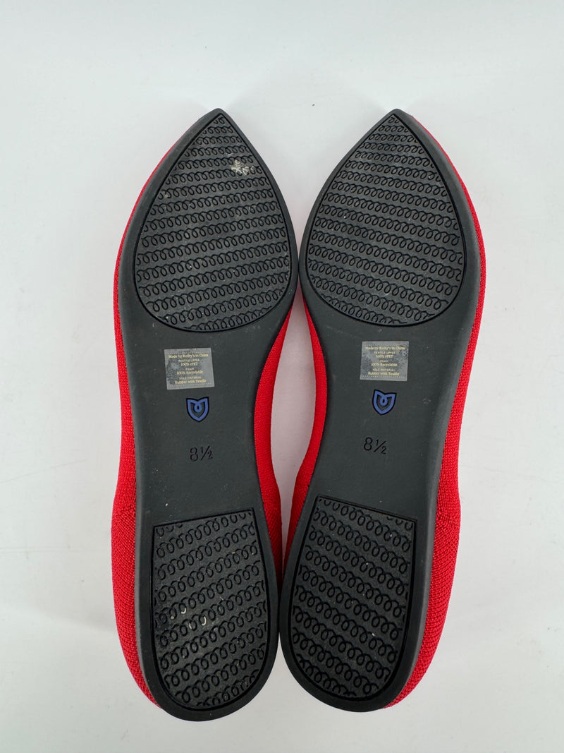 Rothy's Red Pointed Flats Size 8.5