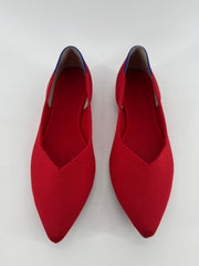 Rothy's Red Pointed Flats Size 8.5