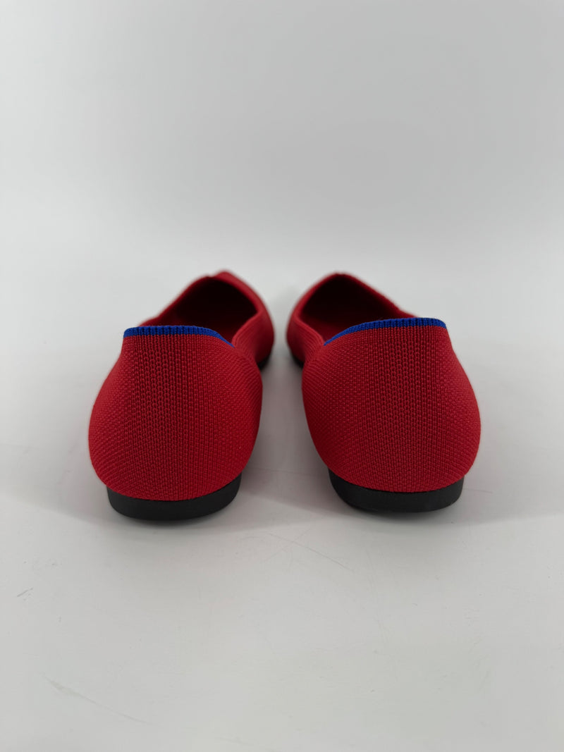 Rothy's Red Pointed Flats Size 8.5