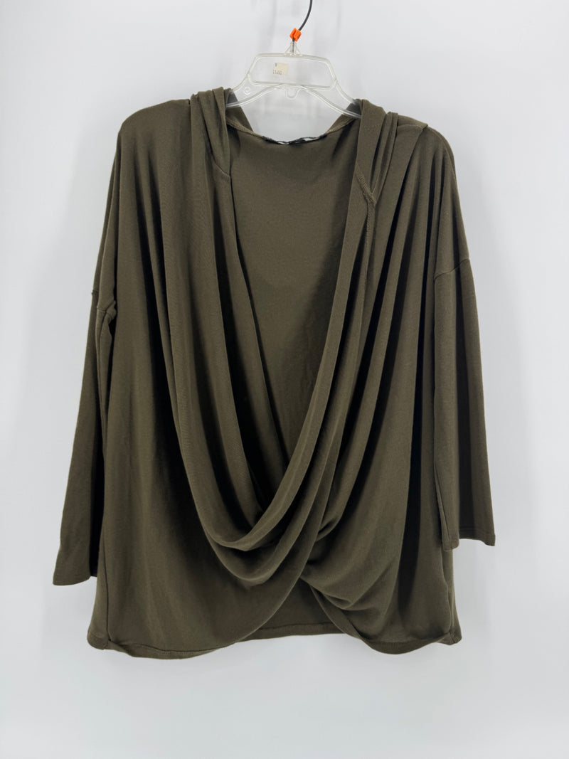 HYFVE Olive Pullover Cardigan Size SM