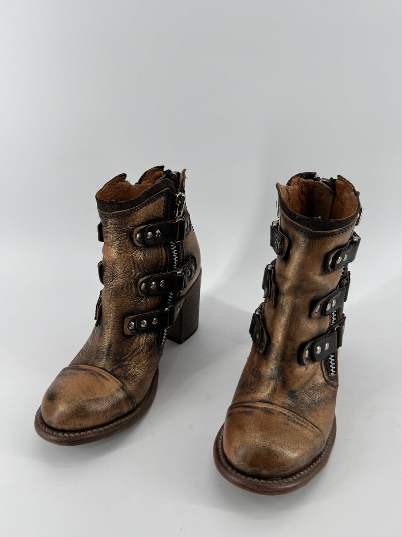 Freebird Light Brown Beckett Boots Size 8